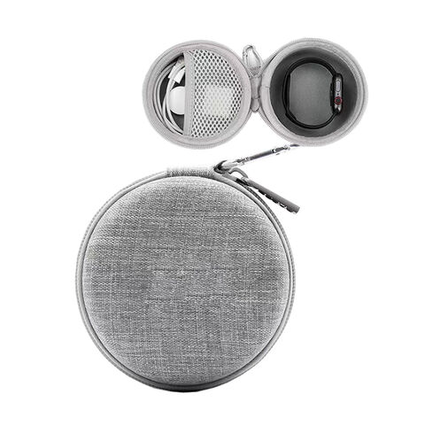 Estuche para Reloj Redondo de EVA, Organizador, Estuche con Cremallera, Bolsa para Relojes de Viaje para Hombre, Protector, Logotipo Personalizado, Impermeable, Bolsillo de Malla