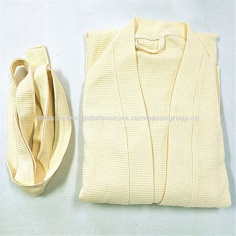Peignoir Unisexe en Velours et Tissu Éponge 100% Polyester Microfibre Hôtel/Spa Robes Classiques Pour Hommes