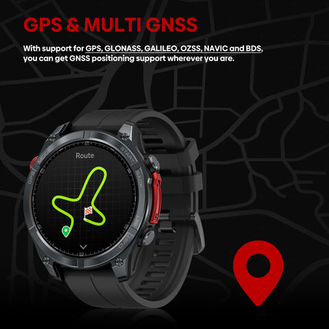 Reloj Inteligente Vertix GPS con Llamadas de Voz, Pantalla AMOLED de 1.43'', GPS y Brújula Integrados, Linterna, Más de 170 Modos Deportivos, 5 ATM Smartwatch