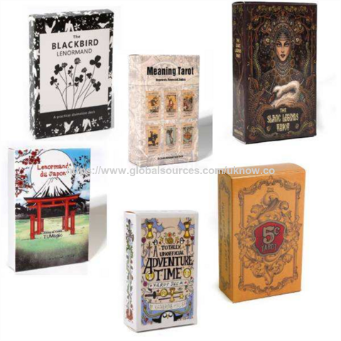 78 Tarotkarten Deck Englisch, 44 Orakelkarten E-Guide Buch Großhandel Hexen Tarotkarten Wahrsage Brettspiel Carta de Tarot
