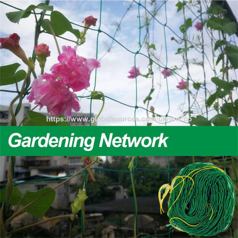 Malla de entutorado para plantas de jardinería - Red de soporte para cultivos