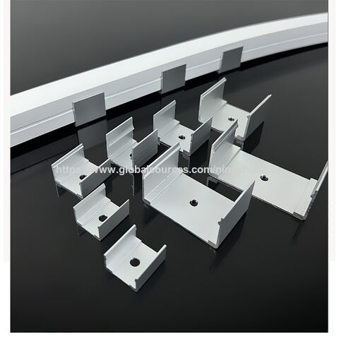 Venta directa de fábrica de luces lineales LED, accesorios de instalación, piezas de sujeción de aluminio, soportes de perfil de aluminio.