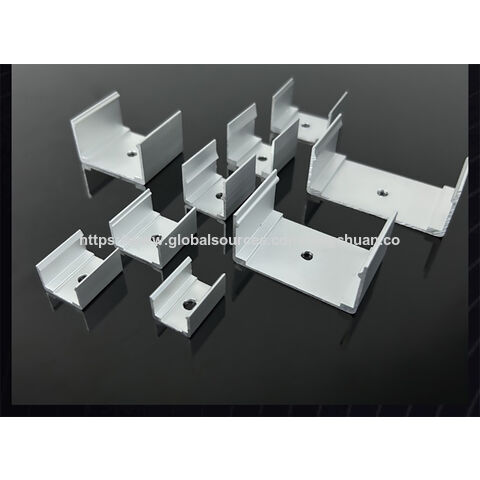 Venta directa de fábrica de luces lineales LED, accesorios de instalación, piezas de sujeción de aluminio, soportes de perfil de aluminio.