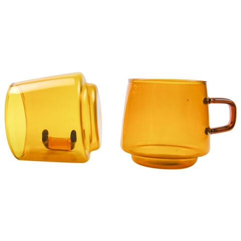 Cafetière en verre de 500 ml en gros avec tasses en verre de 360 ml pour une utilisation familiale, les fêtes et le bureau au quotidien