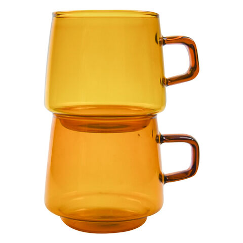 Cafetière en verre de 500 ml en gros avec tasses en verre de 360 ml pour une utilisation familiale, les fêtes et le bureau au quotidien