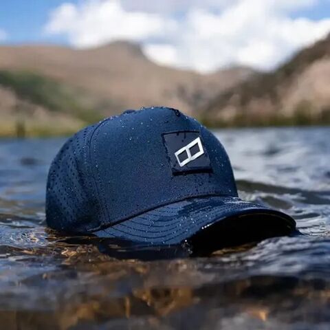 Gorra de béisbol con logo de PVC de goma, orificio cortado, sombrero perforado, gorra de golf para papá