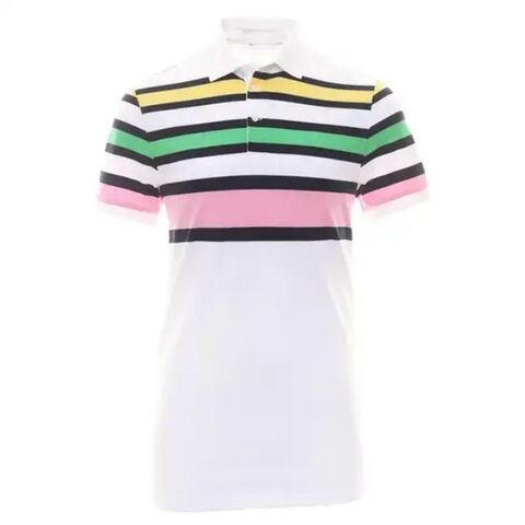 Sublimations-Streifen Polyester Spandex Golfshirts Bekleidung