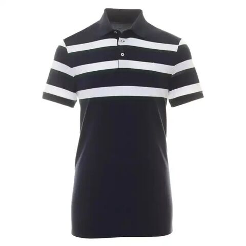 Sublimations-Streifen Polyester Spandex Golfshirts Bekleidung
