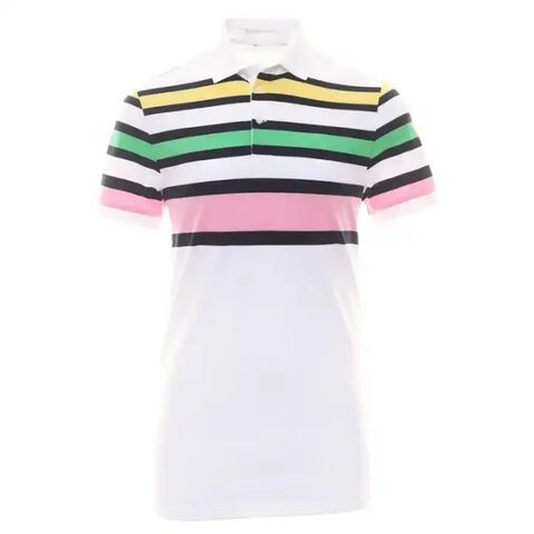 Sublimations-Streifen Polyester Spandex Golfshirts Bekleidung