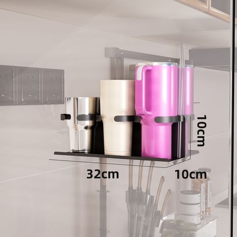 Racks e prateleiras empilháveis, armazenamento modular de copos, porta-copos de água, prateleira de armazenamento magnética, porta-copos para casa