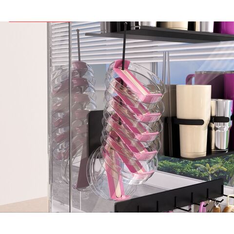Racks e prateleiras empilháveis, armazenamento modular de copos, porta-copos de água, prateleira de armazenamento magnética, porta-copos para casa