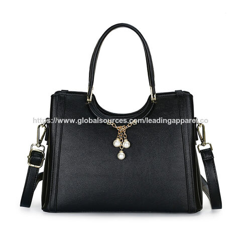 Sac à Main Grande Capacité en Gros avec Ornements de Chaîne de Perles, Sac Fourre-Tout Multifonctionnel, Sac Bandoulière pour Femmes, Idéal pour le Travail et les Occasions Décontractées