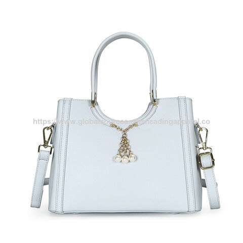 Sac à Main Grande Capacité en Gros avec Ornements de Chaîne de Perles, Sac Fourre-Tout Multifonctionnel, Sac Bandoulière pour Femmes, Idéal pour le Travail et les Occasions Décontractées