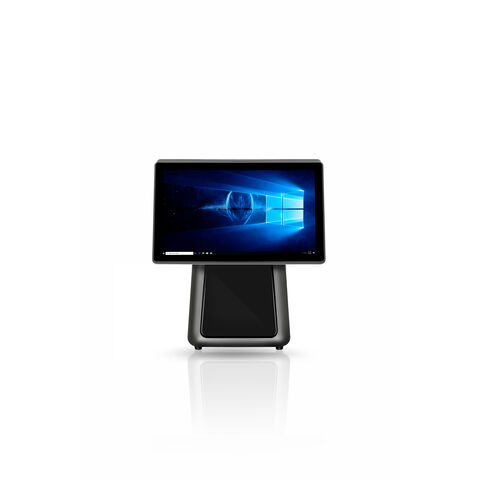 Terminal POS Táctil Dual de 15.6" con Chip EMV y Pago Móvil Bluetooth para Transacciones Seguras