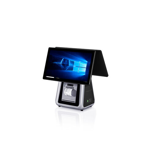 Terminal POS Táctil Dual de 15.6" con Chip EMV y Pago Móvil Bluetooth para Transacciones Seguras