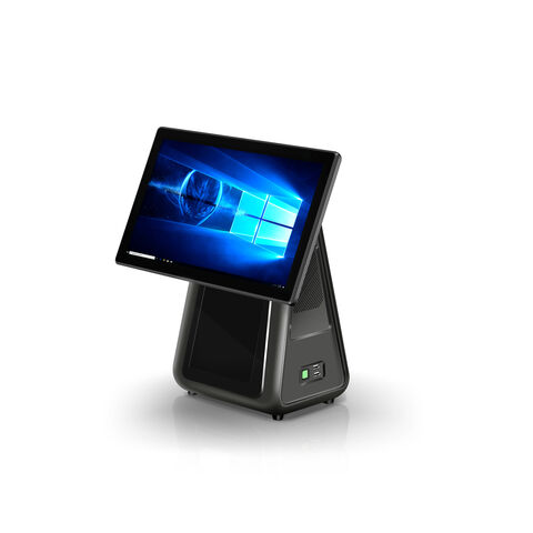 Terminal POS Táctil Dual de 15.6" con Chip EMV y Pago Móvil Bluetooth para Transacciones Seguras