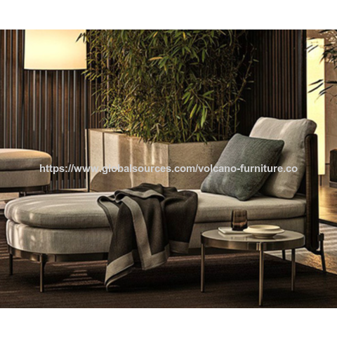 Hochwertige Aluminium-Gartenmöbel-Lounge-Set mit Teakholz für Terrasse, Garten und Hotel