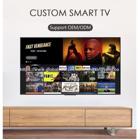 Televisor inteligente LCD 4K de marco estrecho, 55 pulgadas, ultra alta definición, wifi, para el hogar y hoteles