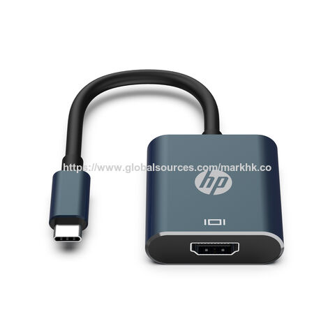 محول لاب توب HP من USB-C إلى HDMI، محور من الألومنيوم للمكتب والعمل من المنزل
