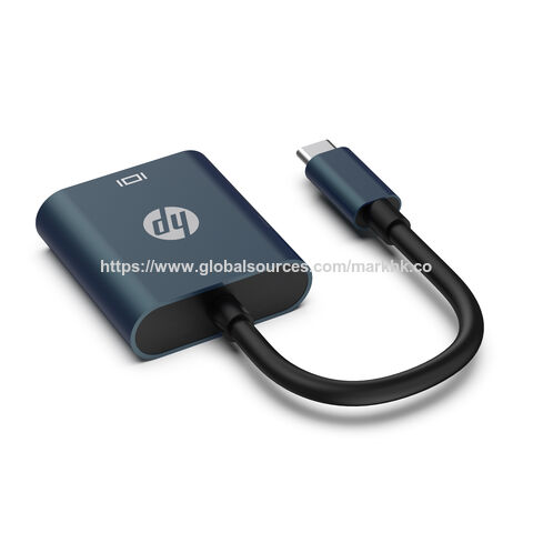 محول لاب توب HP من USB-C إلى HDMI، محور من الألومنيوم للمكتب والعمل من المنزل