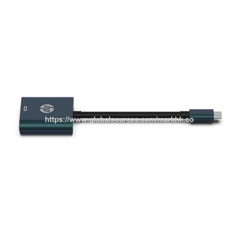 محول لاب توب HP من USB-C إلى HDMI، محور من الألومنيوم للمكتب والعمل من المنزل
