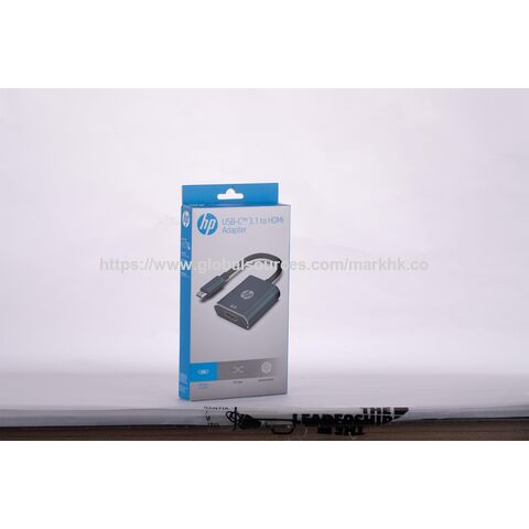 محول لاب توب HP من USB-C إلى HDMI، محور من الألومنيوم للمكتب والعمل من المنزل