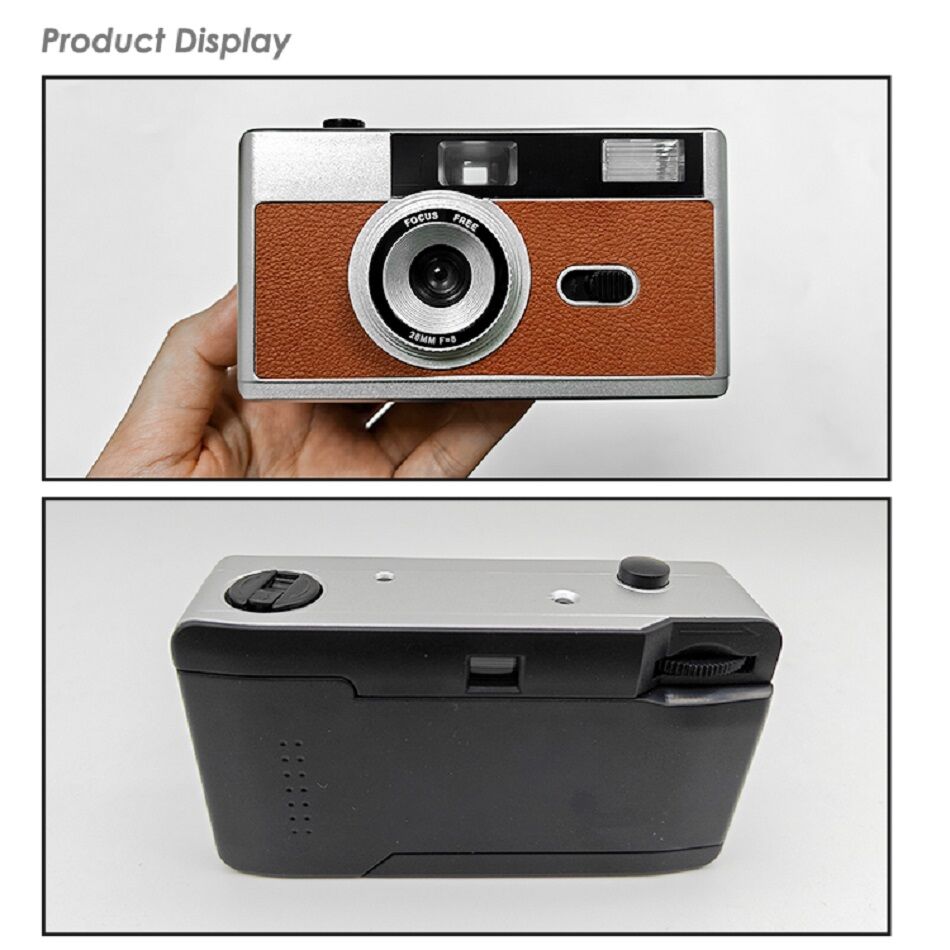 Retro 35mm Film Camera With 1-3m Flash Range For Low Light Street ...