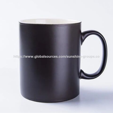 Tasses de transfert thermique en gros, tasse enduite, tasse blanche, tasse pour image DIY, tasse à changement de couleur, tasse en émail rétro en gros