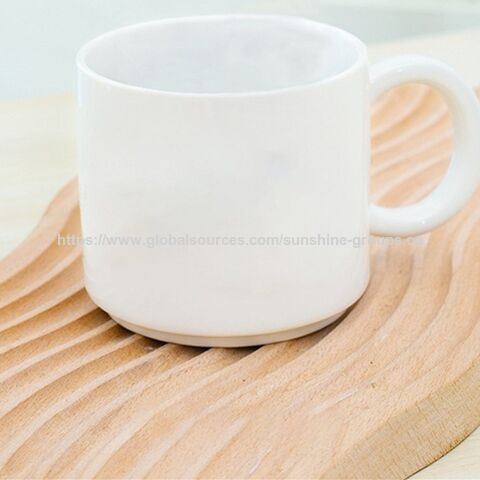 Tasses de transfert thermique en gros, tasse enduite, tasse blanche, tasse pour image DIY, tasse à changement de couleur, tasse en émail rétro en gros
