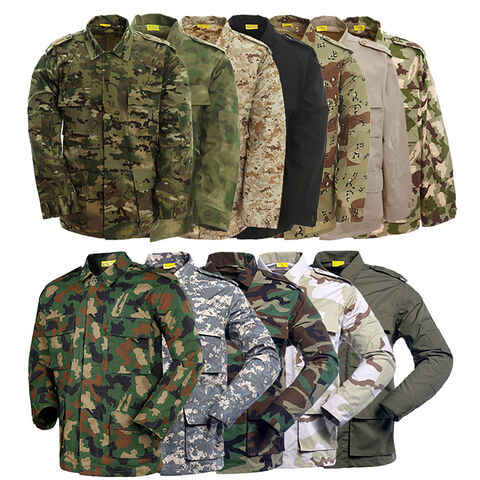 Trajes de Camuflaje al por Mayor de Alta Calidad OEM, Transpirables, 65% Poliéster 35% Algodón - Uniformes de Trabajo Resistentes