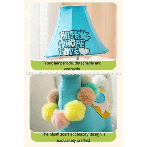 Kinder-Tischlampen mit Alpaka-Design (weiß) zum Fabrikpreis als Weihnachtsgeschenk für Kinderzimmer