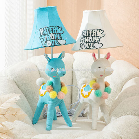 Kinder-Tischlampen mit Alpaka-Design (weiß) zum Fabrikpreis als Weihnachtsgeschenk für Kinderzimmer