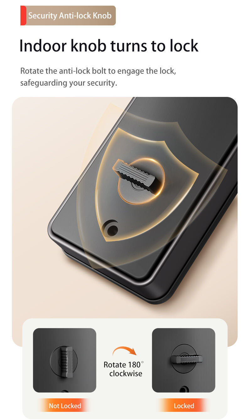 Finger Lock Waterproof Pro Keyless Entry Smart Connected Lock Pin ...