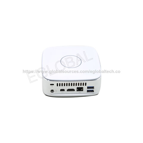 Mini PC Gamer Ultraportátil Core i3-6100u com Ventoinha, 32GB RAM, Carregamento Sem Fio, Branco/Preto para Escritório, Casa e Negócios