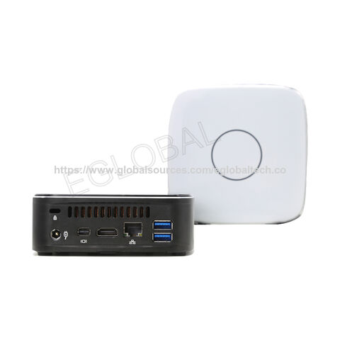 Mini PC Gamer Ultraportátil Core i3-6100u com Ventoinha, 32GB RAM, Carregamento Sem Fio, Branco/Preto para Escritório, Casa e Negócios