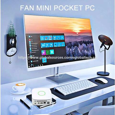 Mini PC Gamer Ultraportátil Core i3-6100u com Ventoinha, 32GB RAM, Carregamento Sem Fio, Branco/Preto para Escritório, Casa e Negócios