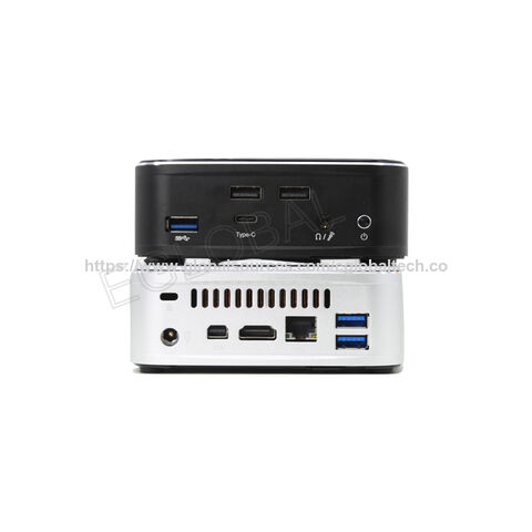 Mini PC Gamer Ultraportátil Core i3-6100u com Ventoinha, 32GB RAM, Carregamento Sem Fio, Branco/Preto para Escritório, Casa e Negócios