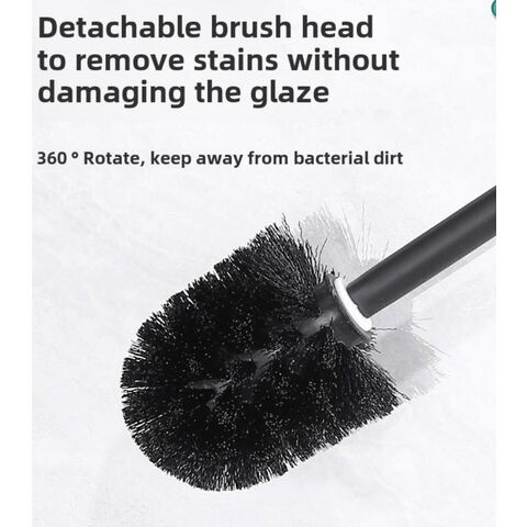 Toilet brush holders Modern Commercial Hotel Bathrooms Stainless Steel No-Drill Toilet Brush Holder Storage Rack Floor-Standing wi