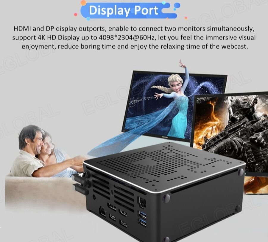 Home Movie Mini Computer 4k Display With Hdmi Dp 10th I7 10870h Nuc ...