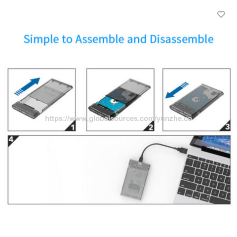 Typ C USB 3.1 Gen2 Festplattengehäuse SATA für 2,5'' HDD/SSD