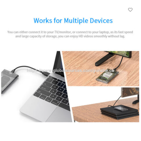 Typ C USB 3.1 Gen2 Festplattengehäuse SATA für 2,5'' HDD/SSD