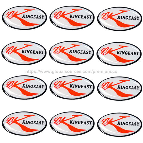 Stiker epoksi custom bentuk hati bulat untuk hadiah acara promosi