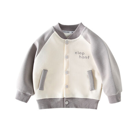 Manteau Épais Personnalisé pour Enfants Automne Hiver Nouvelle Uniforme de Baseball Garçons Veste Varsity Bébé Enfants Tout-Petit Plus Veste Bomber Garçon Tout-Petit