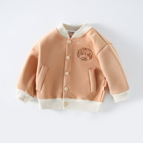 Manteau Épais Personnalisé pour Enfants Automne Hiver Nouvelle Uniforme de Baseball Garçons Veste Varsity Bébé Enfants Tout-Petit Plus Veste Bomber Garçon Tout-Petit