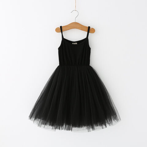 Robes en tulle et maille à bretelles sans manches, personnalisables et de style nouveau pour petites filles, pouvant être utilisées comme robes. Robe de fille