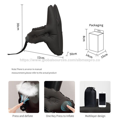 Cojín Lumbar Inflable OEM ODM con Bomba Integrada - Núcleo de Espuma Viscoelástica de Alta Densidad, Funda Lavable, Ideal para Gaming y Viajes