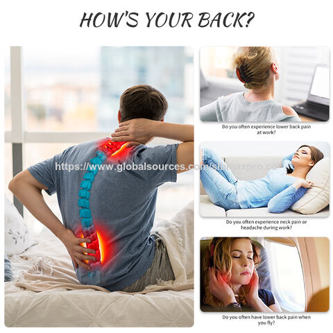 Cojín Lumbar Inflable OEM ODM con Bomba Integrada - Núcleo de Espuma Viscoelástica de Alta Densidad, Funda Lavable, Ideal para Gaming y Viajes
