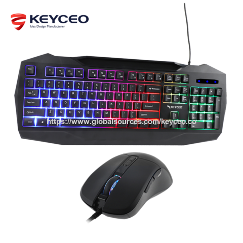 KEYCEO Conjunto Gamer para Celular em Promoção: Teclado e Mouse 2 em 1 para Jogos, Multifuncional, PS5 OEM