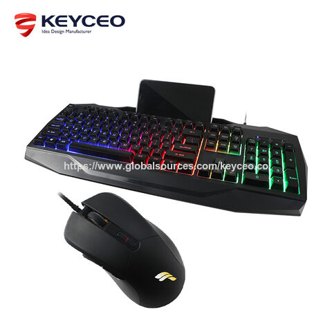 KEYCEO Conjunto Gamer para Celular em Promoção: Teclado e Mouse 2 em 1 para Jogos, Multifuncional, PS5 OEM