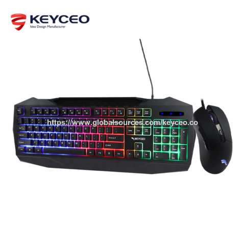 KEYCEO Conjunto Gamer para Celular em Promoção: Teclado e Mouse 2 em 1 para Jogos, Multifuncional, PS5 OEM